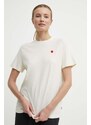 Fjallraven t-shirt Hemp Blend T-shirt donna colore beige F14600163