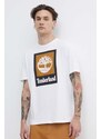 Timberland t-shirt in cotone uomo colore bianco TB0A5QS21001