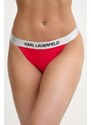Karl Lagerfeld slip da bikini colore rosso