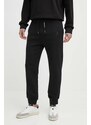 Armani Exchange pantaloni da jogging in cotone colore nero con applicazione