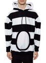 Burberry Cut-Out Striped Hooded Sweatshirt