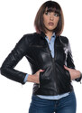 Leather Trend Vanessa - Giacca Donna Nera in vera pelle