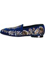 Dolce & Gabbana Embelished Velvet Loafers