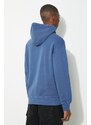 Carhartt WIP felpa in cotone Hooded Nelson Sweat uomo colore blu con cappuccio I029963.1ZFGD