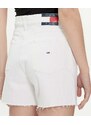 Tommy Jeans Shorts di Jeans Mom Fit Bianco Donna