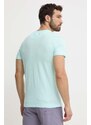 Vilebrequin t-shirt in cotone THOM uomo colore turchese THOAP349