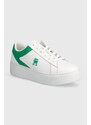 Tommy Hilfiger sneakers in pelle TH PLATFORM COURT SNEAKER colore bianco FW0FW07910
