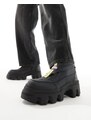 ASOS DESIGN - Stivali neri con suola spessa stile motocross-Multicolore