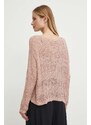 Sisley maglione donna colore rosa