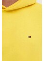 Tommy Hilfiger felpa uomo colore giallo con cappuccio