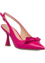 Décolleté slingback fucsia da donna con tacco a campana 8 cm Lora Ferres
