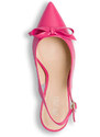 Décolleté slingback fucsia da donna con tacco a campana 8 cm Lora Ferres