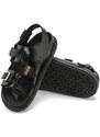 Birkenstock sandali in pelle Cannes donna colore nero 1023955