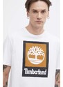 Timberland t-shirt in cotone uomo colore bianco TB0A5QS21001