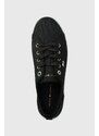Tommy Hilfiger scarpe da ginnastica VULC CANVAS SNEAKER donna colore nero FW0FW08063