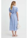 Polo Ralph Lauren vestito di lino colore blu 211935154