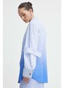 Stine Goya camicia in cotone colore blu SG5585