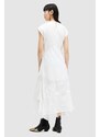 AllSaints vestito in cotone GIANNA EMB DRESS colore bianco WD588Z