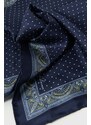 Lauren Ralph Lauren foulard in seta colore blu navy 454943701