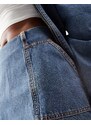 ASOS Weekend Collective - Minigonna di jeans lavaggio blu medio