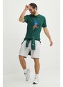 New Balance t-shirt in cotone uomo colore verde MT41579NWG