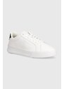 Tommy Hilfiger sneakers in pelle TH COURT BETTER LTH TUMBLED colore bianco FM0FM04972