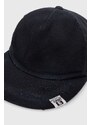 Maison MIHARA YASUHIRO berretto da baseball in cotone Damege Processing Textile Cap colore blu navy A12AC402