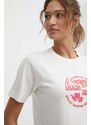 Napapijri t-shirt in cotone S-Aberdeen donna colore beige NP0A4HOIN1A1