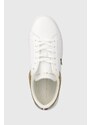 Tommy Hilfiger sneakers in pelle TH PLATFORM COURT SNEAKER GLD colore bianco FW0FW08073