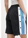 adidas Originals pantaloncini donna colore nero con applicazione IU2479