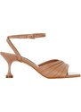 ALBANO - Sandalo in pelle con cinturino - Colore: Beige,Taglia: 36