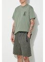 Gramicci pantaloncini in cotone Canvas Eqt Short colore verde G4SM.P005