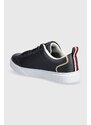 Tommy Hilfiger sneakers in pelle SPORTY CHIC COURT SNEAKER colore blu navy FW0FW07814