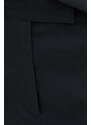 Theory pantaloncini in lino colore nero