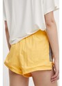 adidas pantaloncini TIRO donna colore giallo con applicazione IS0722