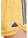 adidas pantaloncini TIRO donna colore giallo con applicazione IS0722