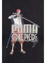 Puma t-shirt in cotone PUMA X ONE PIECE uomo colore nero 624665