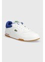 Lacoste sneakers in pelle Lineset Contrasted Collar Leather colore bianco 47SMA0060