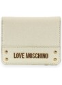 LOVE MOSCHINO - Portafoglio con logo e borchie - Taglia: TU,Colore: Avorio
