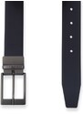 JOHN RICHMOND - Cintura reversibile in pelle con logo - Colore: Nero,Taglia: 115