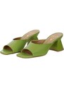 WO MILANO - Sandalo in pelle nappata - Colore: Verde,Taglia: 38