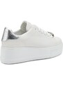 FRAU - Sneakers in pelle con logo - Colore: Bianco,Taglia: 40