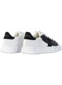BRIAN MILLS - Sneakers in tessuto con patch logo - Colore: Bianco,Taglia: 41