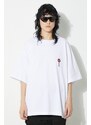 Fiorucci t-shirt in cotone Lollipop Patch Boxy T-Shirt colore bianco M01FPTSH103CJ01WH03