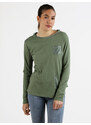Daystar T-shirt Donna a Maniche Lunghe Con Taschino Manica Lunga Verde Taglia Unica