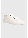 Tommy Hilfiger sneakers in pelle TH HI VULC STREET LOW LTH ESS colore bianco FM0FM04896