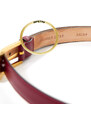 Cintura in Pelle Versace 85 Bordeaux 2000000015507