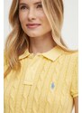 Polo Ralph Lauren vestito in cotone colore giallo 211943139
