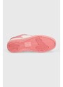 Tommy Jeans sneakers TJW RETRO BASKET WASHED SUEDE colore rosa EN0EN02486