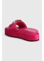 Buffalo ciabatte slide Noa Slide Chain donna colore rosa 1602236.MAG